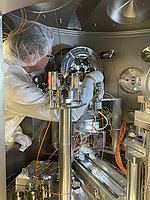 Experiment on the EuXFEL device in Hamburg (Illustration S. Merkel)